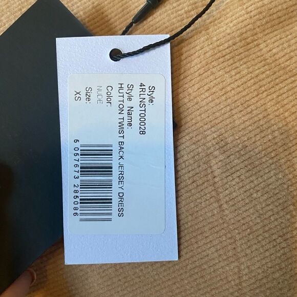 4th & Reckless Hutton Twist Back Jersey Dress Sz XS NWT - Picture 5 of 7